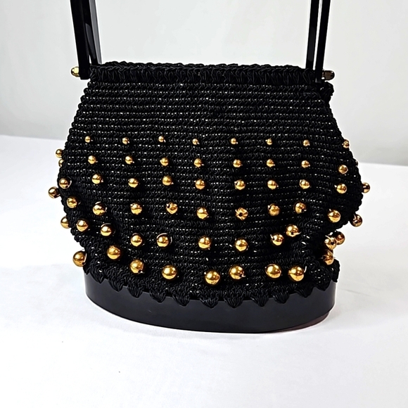 Black Gold Embellishments Evening Bag - Picture 5 of 8